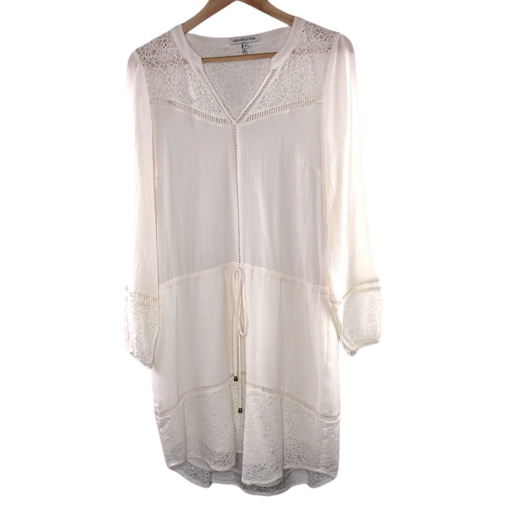 Anthro Heartloom off-white lace casual dress, SP